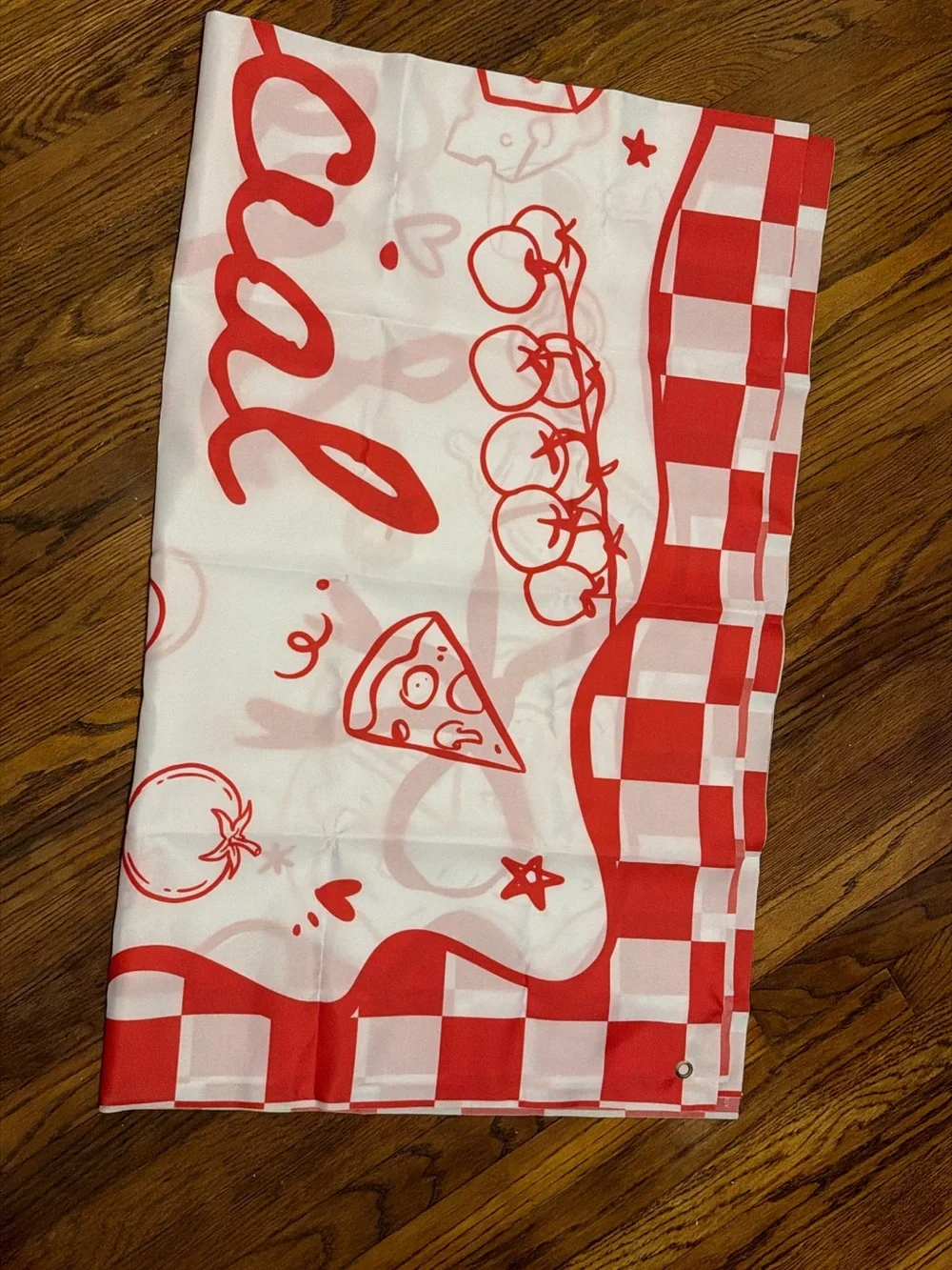 Special Delivery Red and Green Pizza Baby Shower Banner